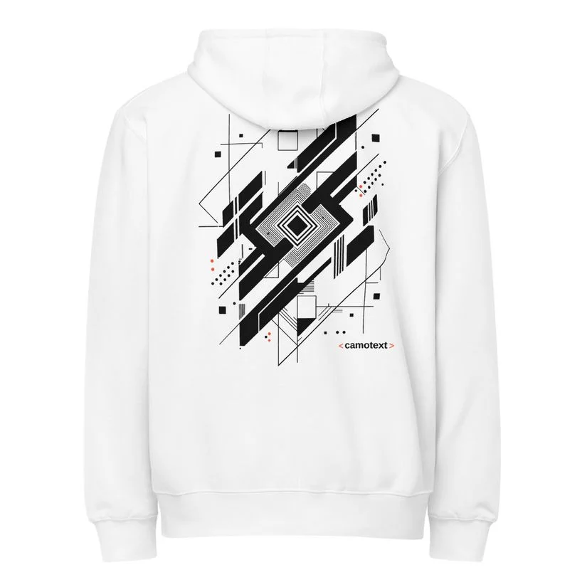 White CamoHoodie, back