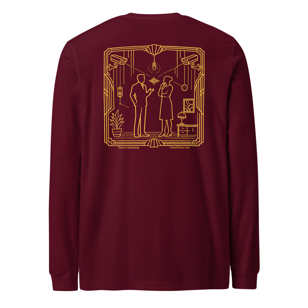 Maroon DecoVoice Long Sleeve Tee, back