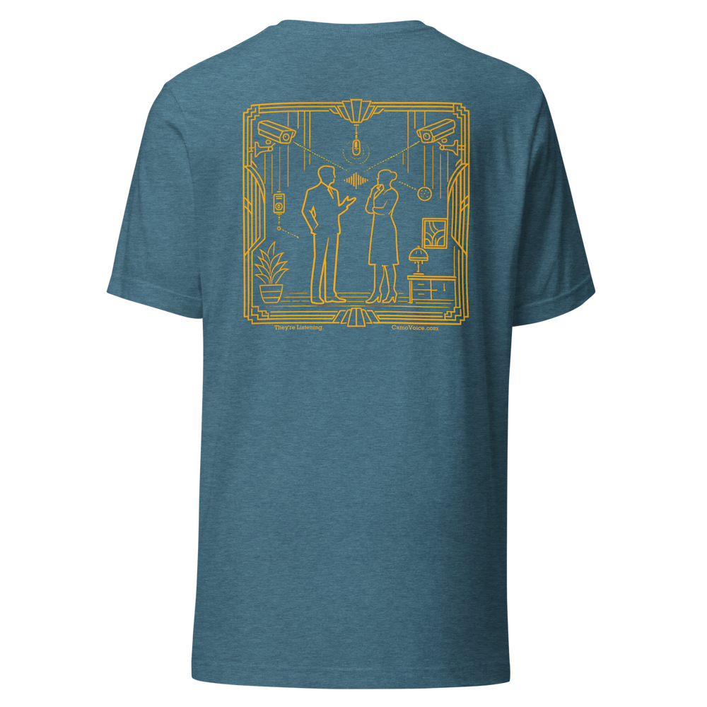 Heather deep teal DecoVoice Short Sleeve, back