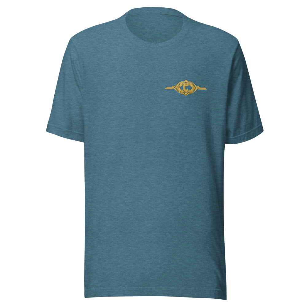 Heather deep teal DecoVoice Short Sleeve, front