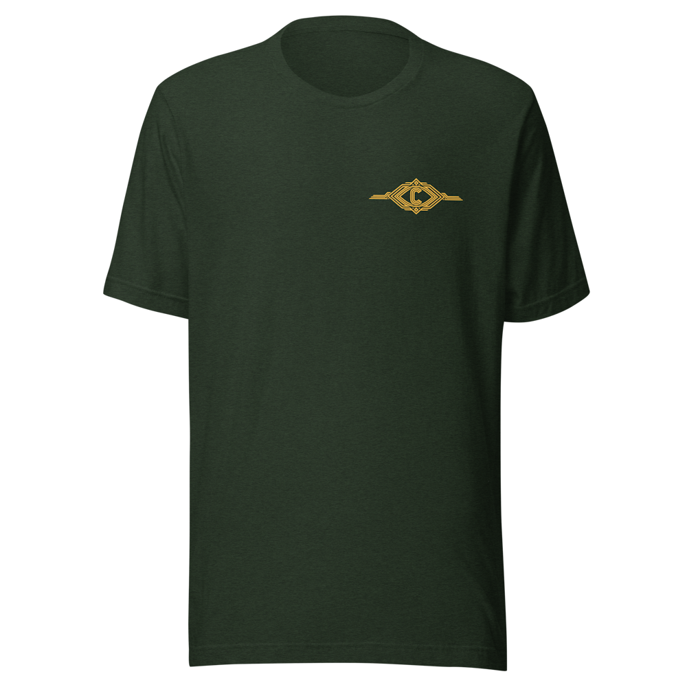 Heather emerald DecoVoice Short Sleeve, front